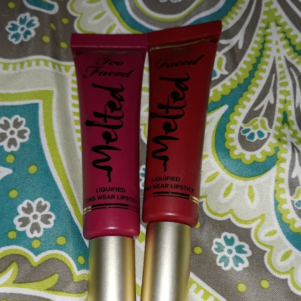 BUNDLE. Too Faced liquified long wear lipstick.